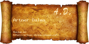 Artner Dalma névjegykártya
